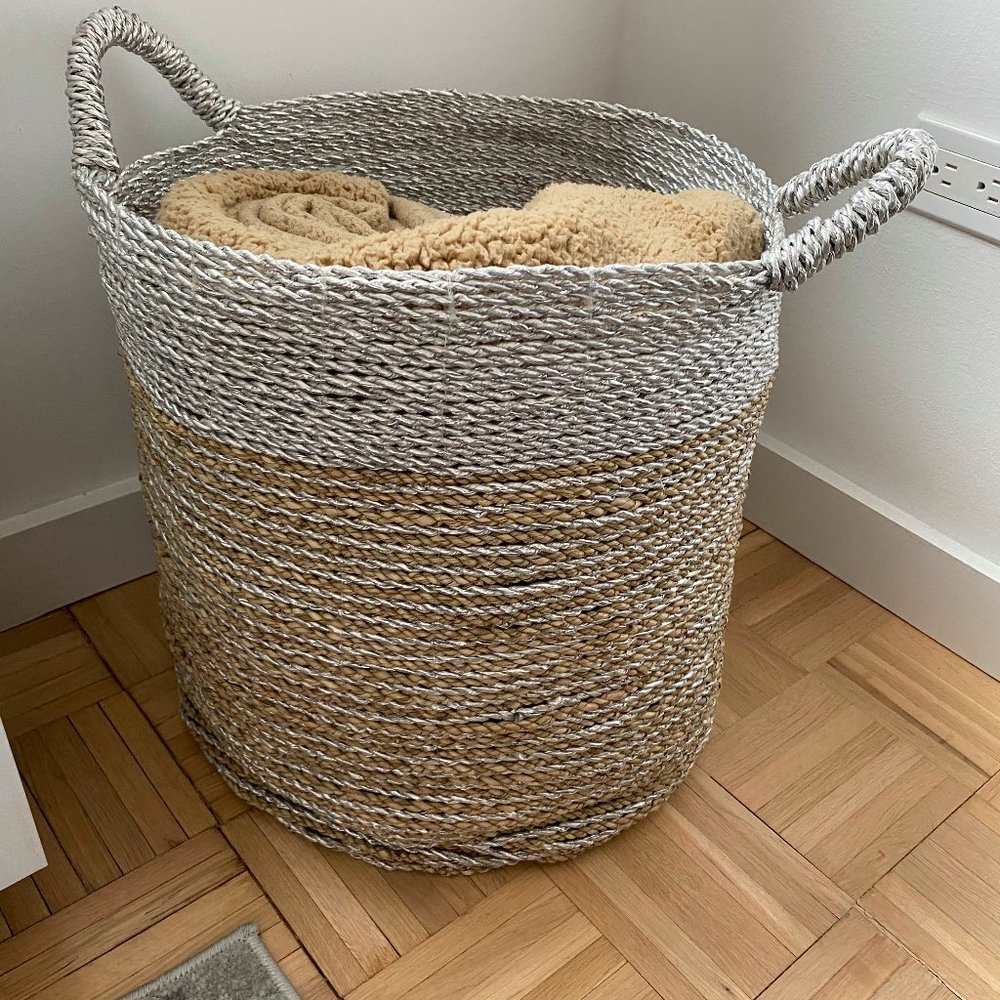Anthropologie metallic basket
